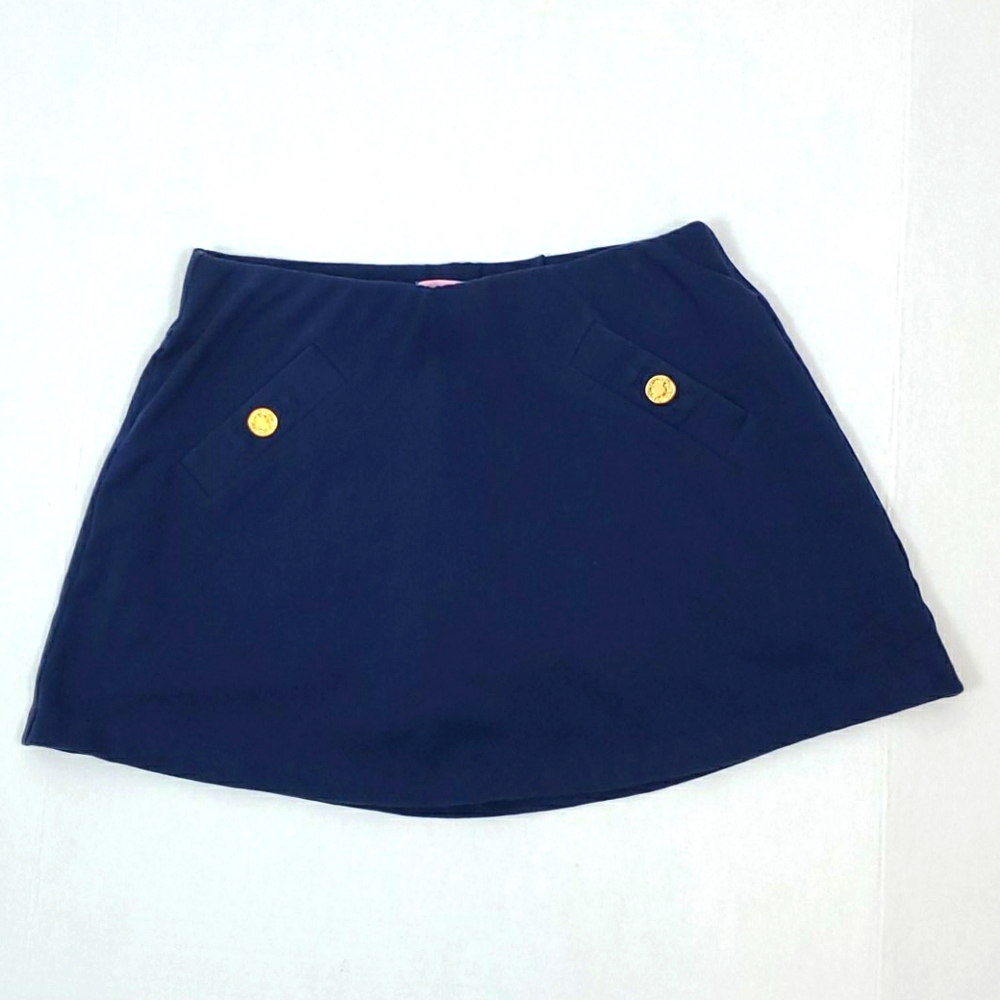 Lilly Pulitzer Jakarta blue mini skirt women size XS